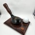 Vintage Cary Midlecoff Golf Club Callaway ball Business Card Pen holder Office