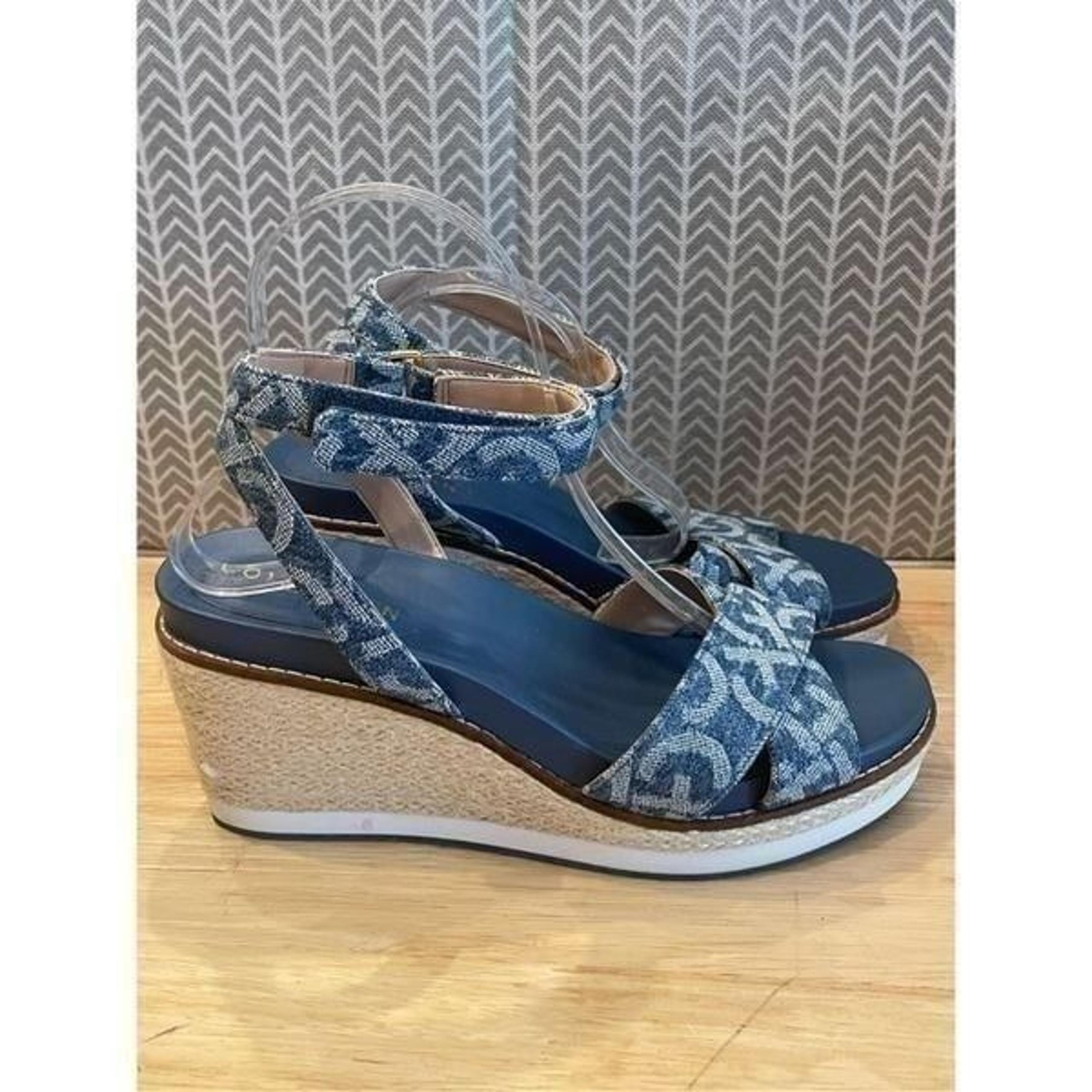 Cole Haan Women's Cloud Ankle Strap Espadrille Wedge Sandals