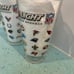 Coors Light Beer Glasses 32 NFL Football Teams Logo 16 Ounce Set Of Two Clear
