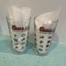 Coors Light Beer Glasses 32 NFL Football Teams Logo 16 Ounce Set Of Two Clear