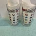 Coors Light Beer Glasses 32 NFL Football Teams Logo 16 Ounce Set Of Two Clear