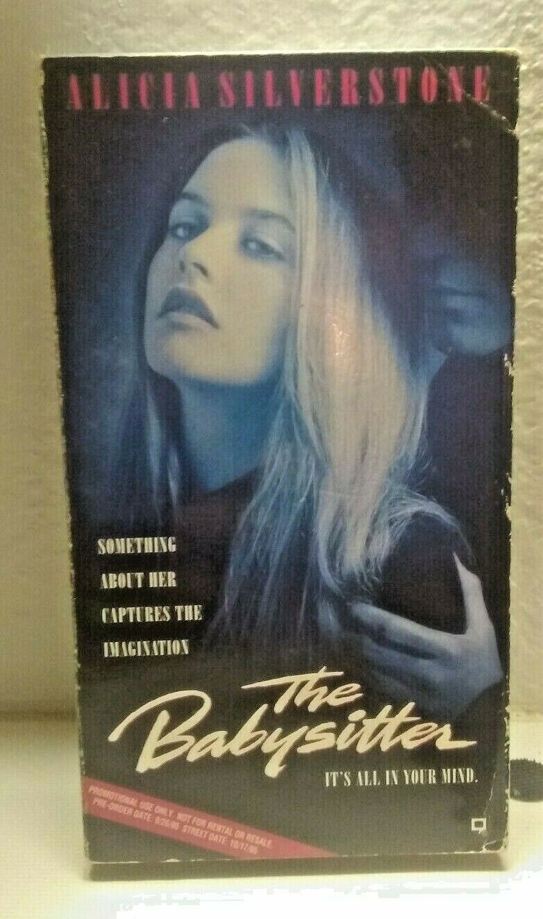 THE BABYSITTER VHS 1995 Alicia Silverstone Jeremy London RARE Promo Screener