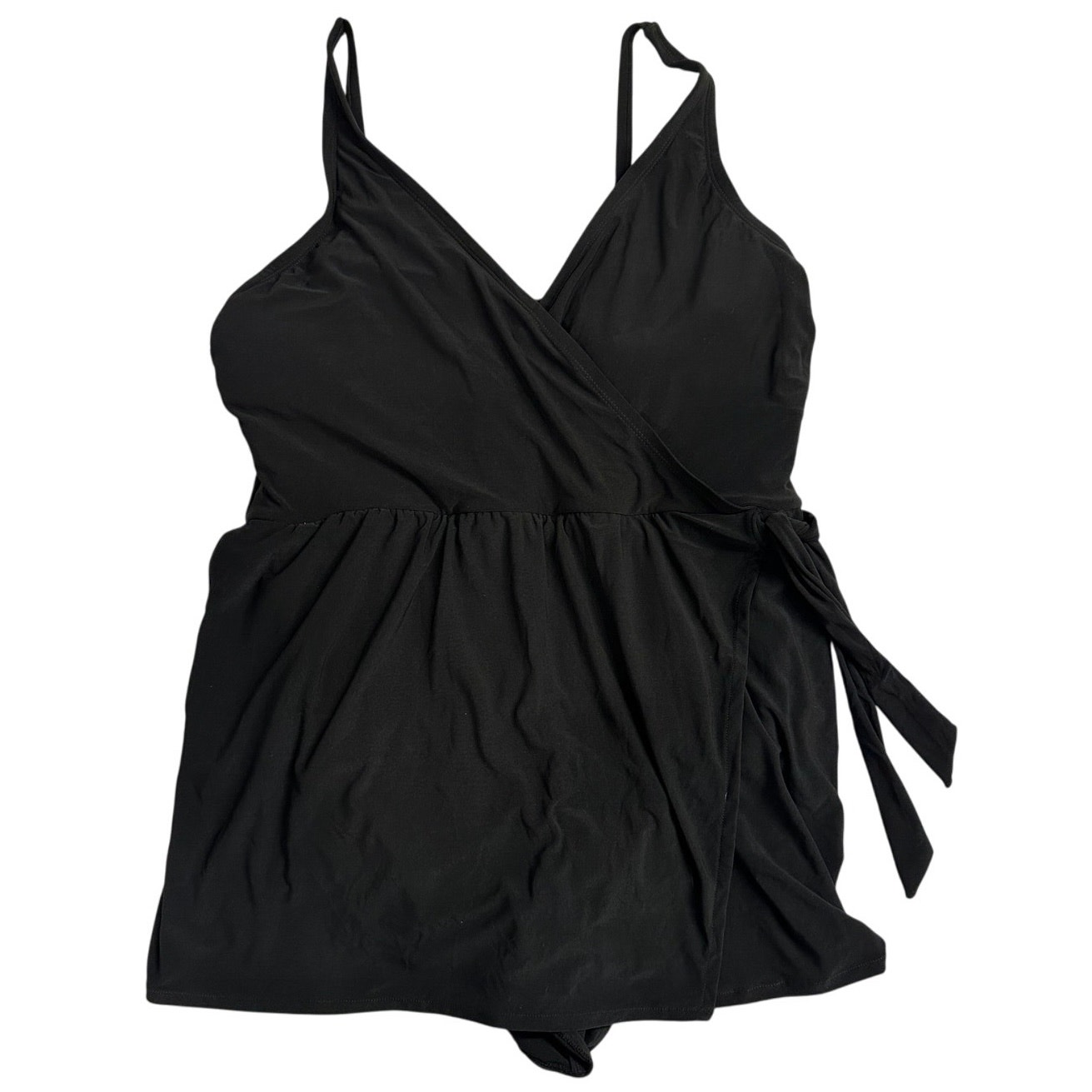 Bal Harbour Size 18W Black Swimdress