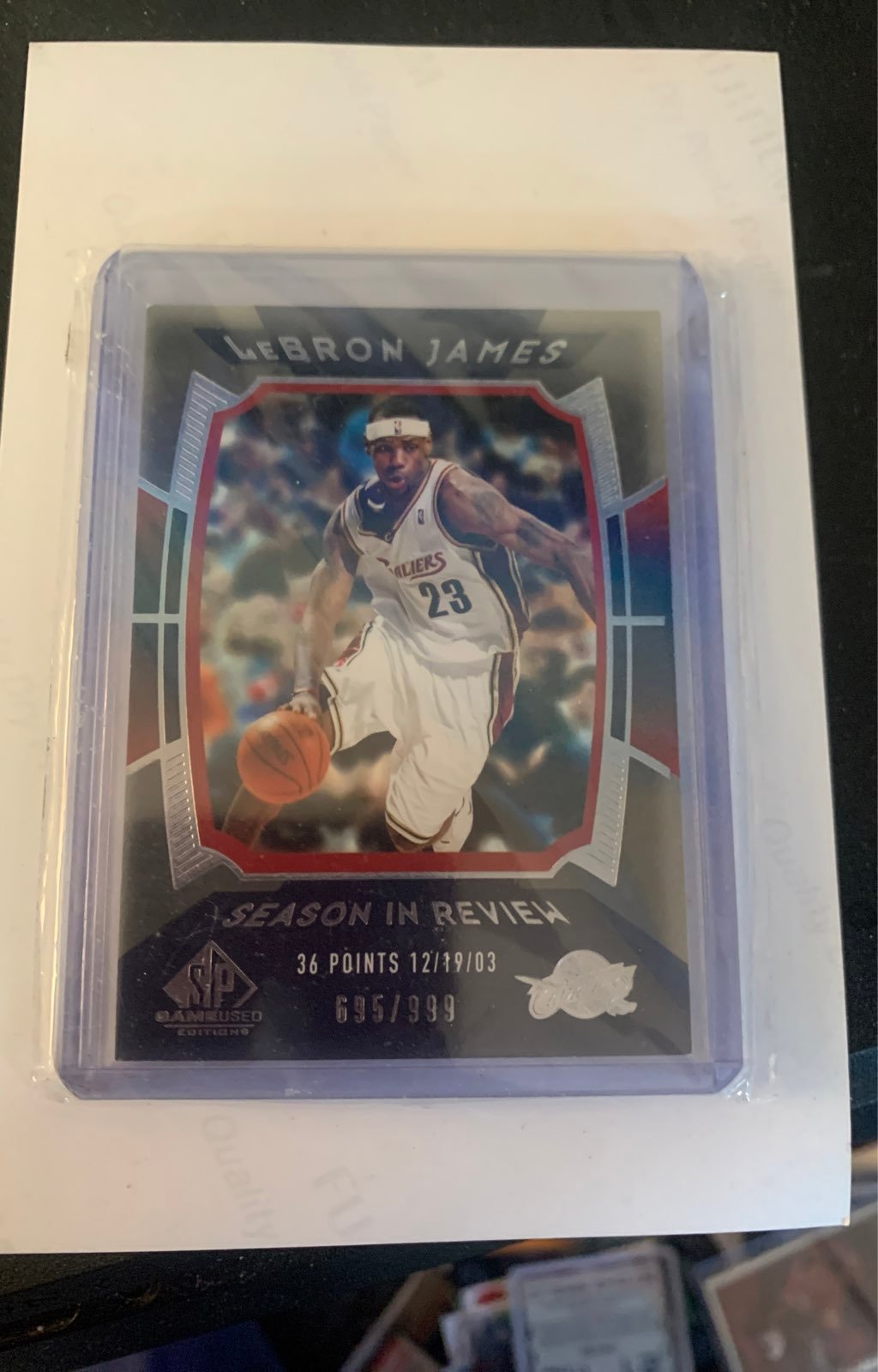 lebron james rookie card