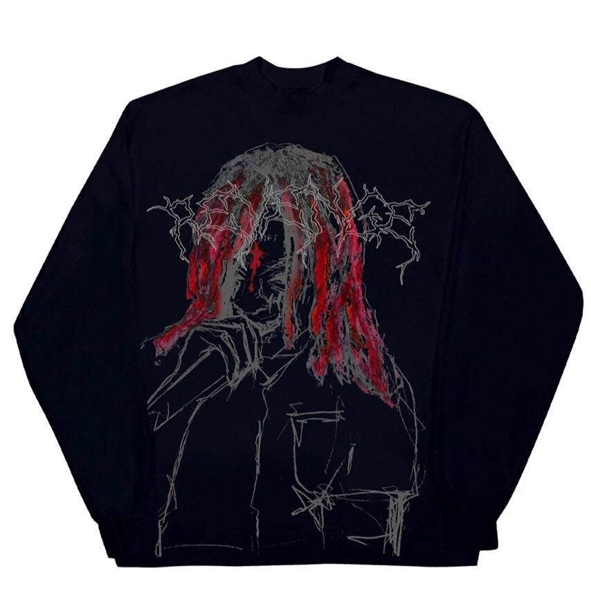 Revenge x Trippie Redd Lightning Long Sleeve Black Size Medium