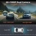 Dash Cam Front and Rear, 4K+1080P Dual Dash Camera for Cars, Built-In Wifi GPS