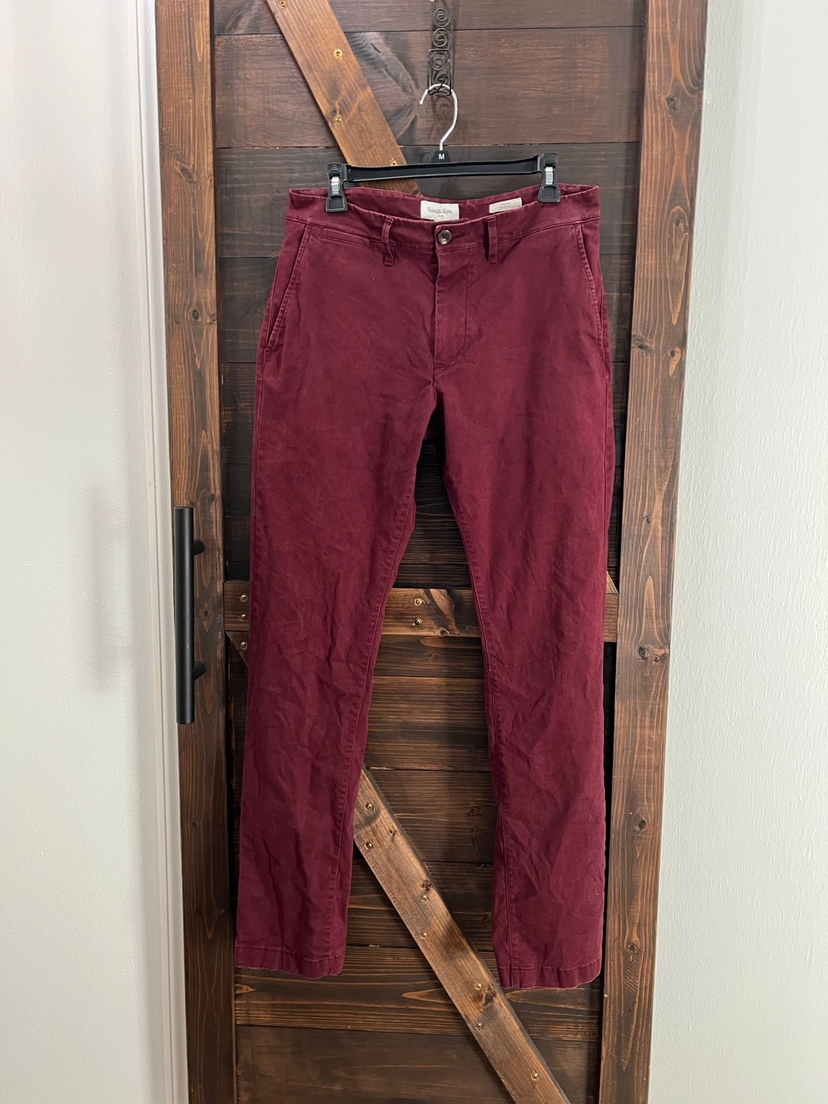 Goodfellow athletic corduroy dark red Pants