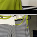 Adorable three piece spring/summer top set jacket - Green white black