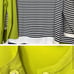 Adorable three piece spring/summer top set jacket - Green white black