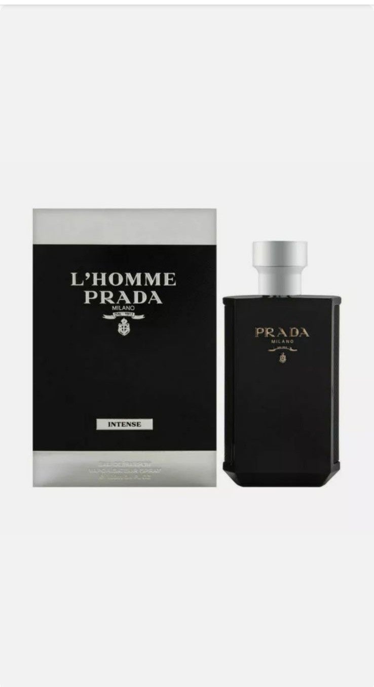 L'Homme Prada Milano INTENSE By Prada 3.4oz / 100ml EDP Spray For Men NIB Sealed