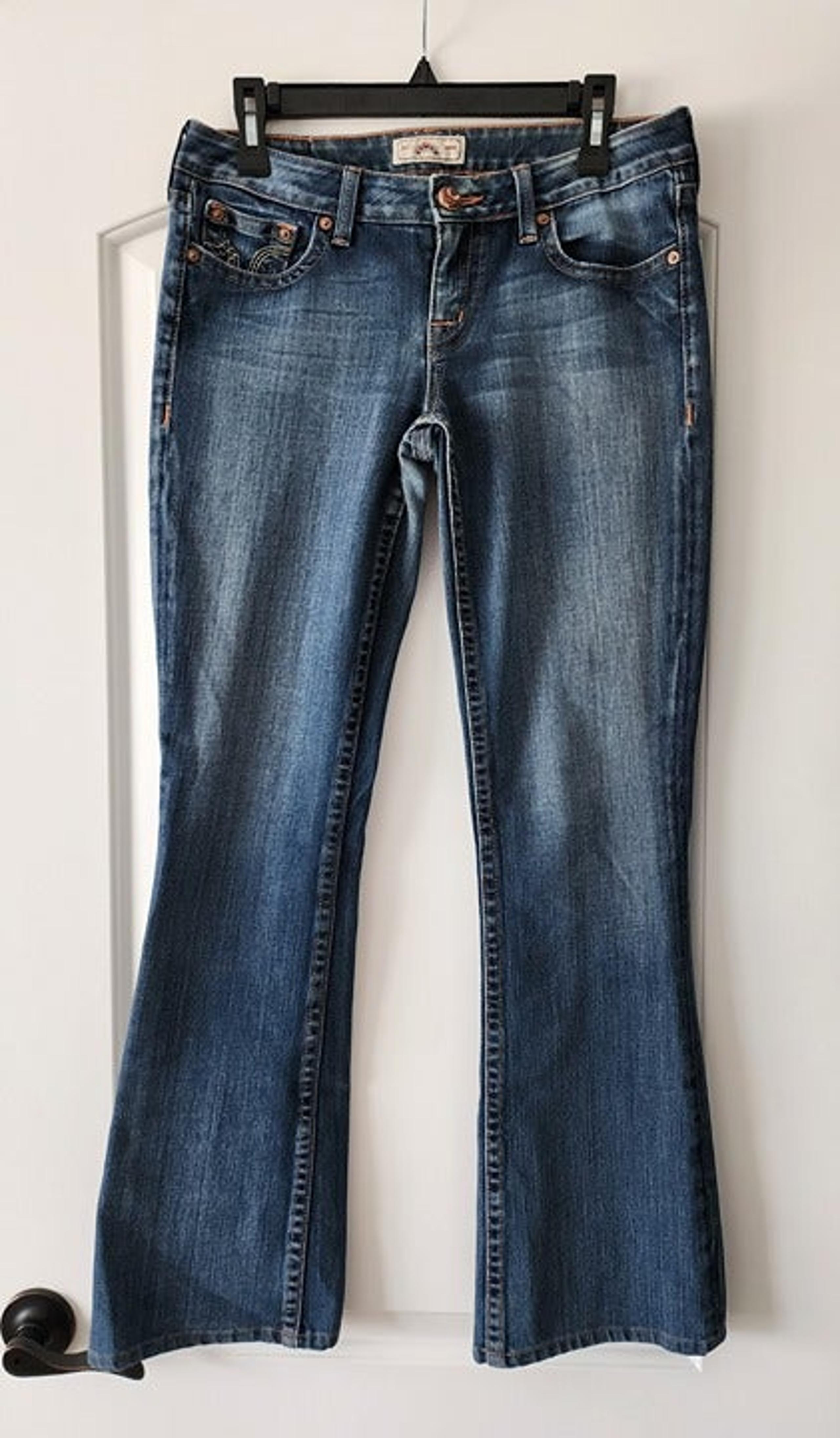 PRVCY Womens Premium Santa Monica Bootcut Jeans Size 29 Dark wash low waisted