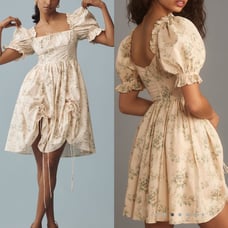 NEW! Selkie Puff-Sleeve Romantics Mini Dress Size M