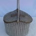 Handcrafted metal basket