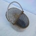 Handcrafted metal basket