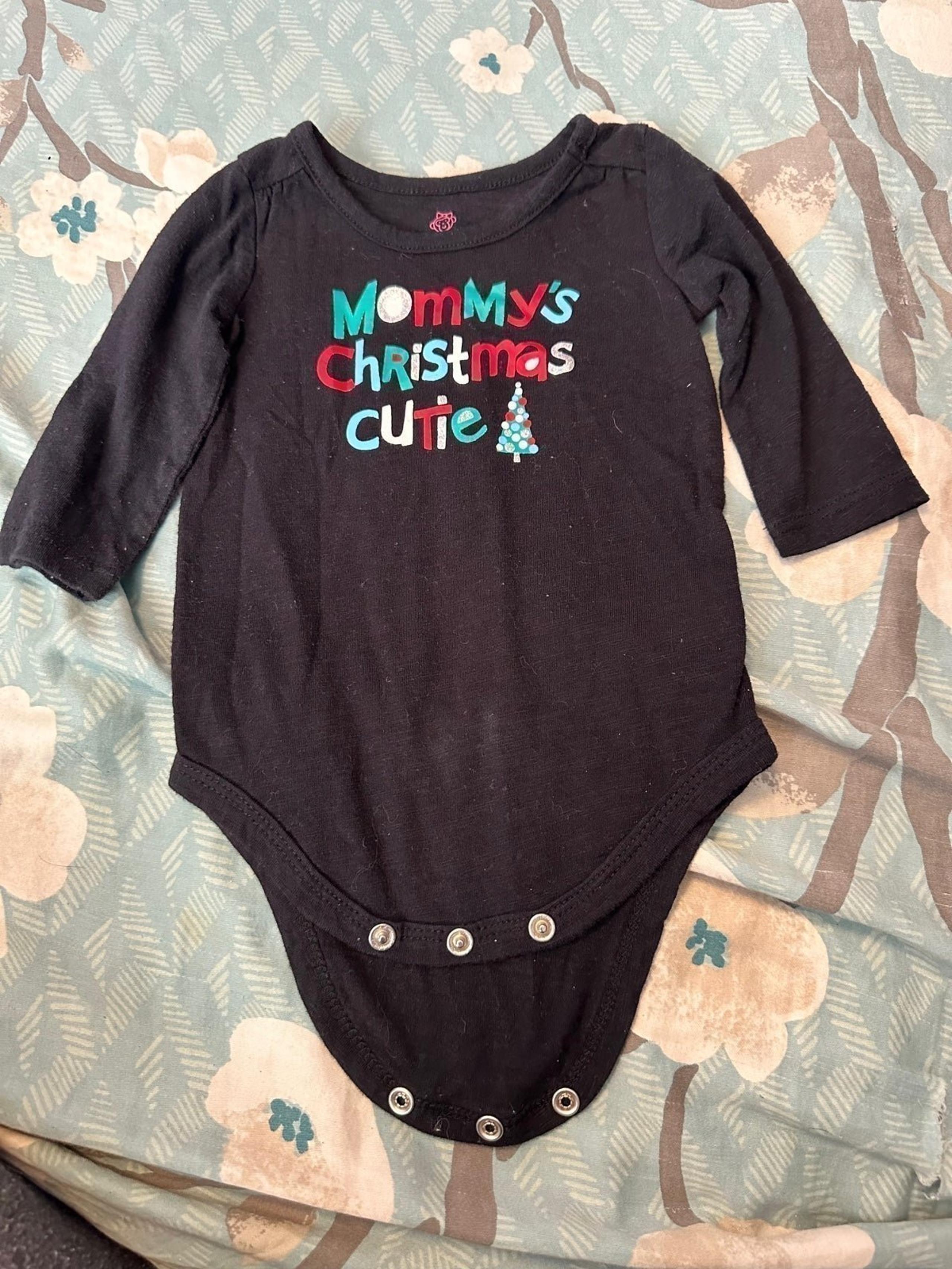 Okie donor 3 month Christmas onesie