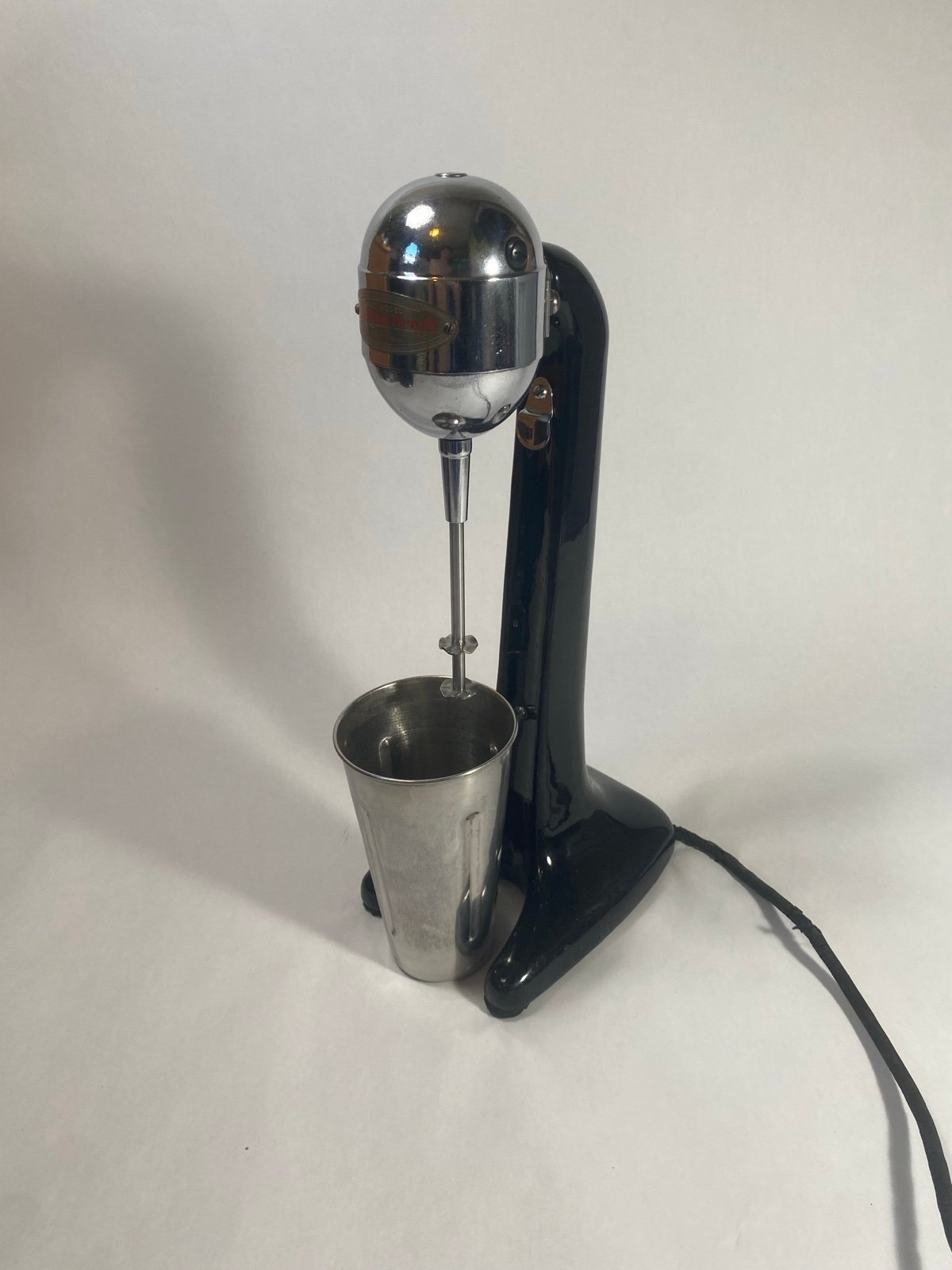 Hamilton Beach Milkshake Mixer Black Model 27 Malt Blender With Cup Working Read