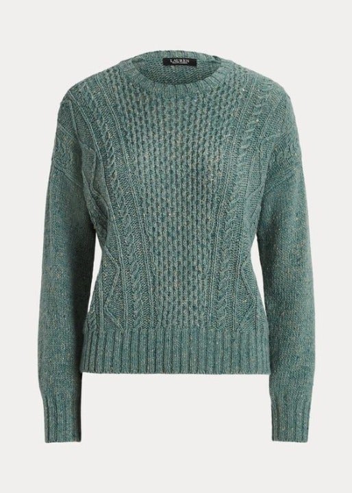 NEW! Lauren Ralph Lauren Women's L Wool-Blend Sweater NWT $165