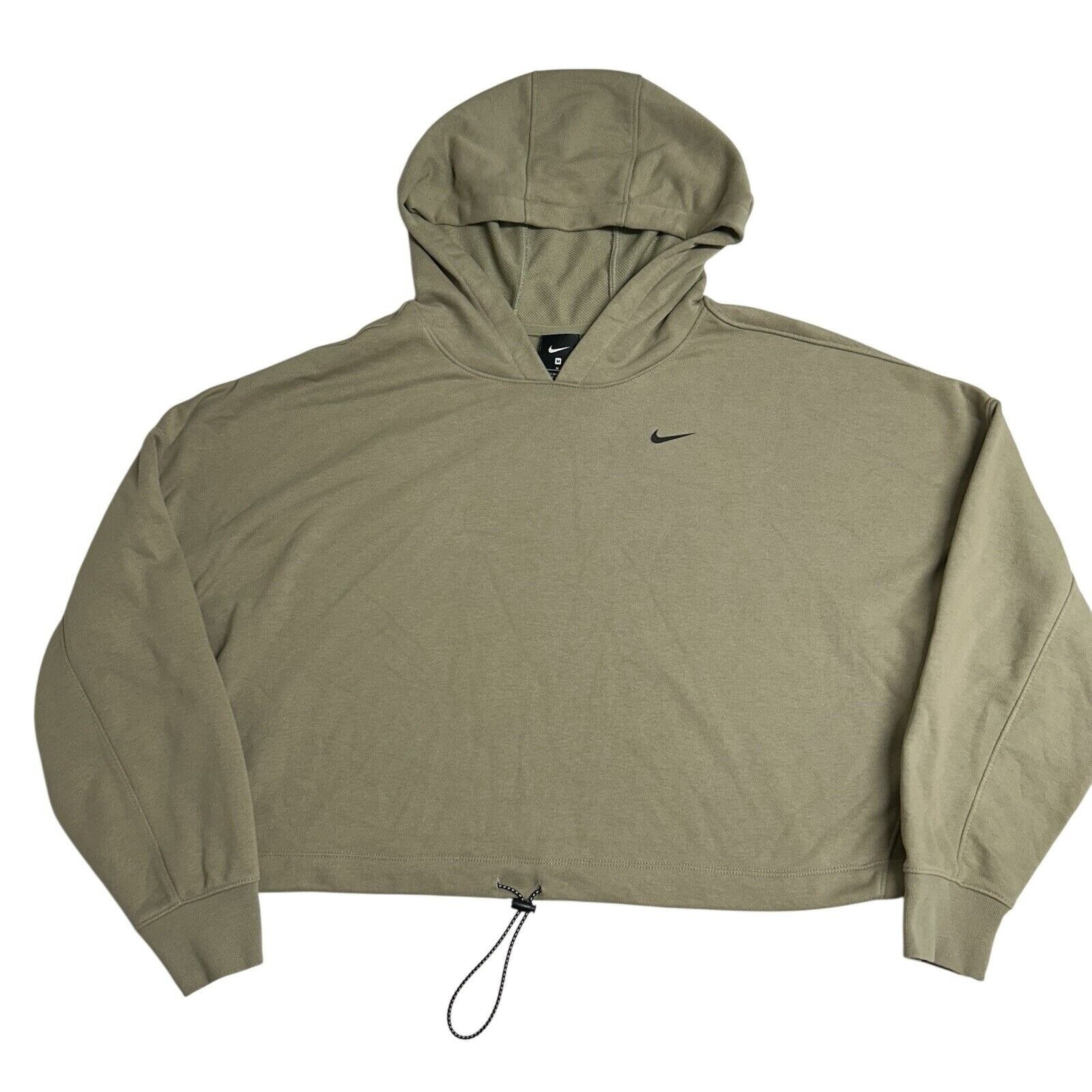 Nike Women's Dri-FIT Icon Clash Cropped Training Hoodie In Mystic Stone Medium