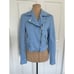 Color Me Courtney Blue Moto Dennis Biker Jacket Size 4