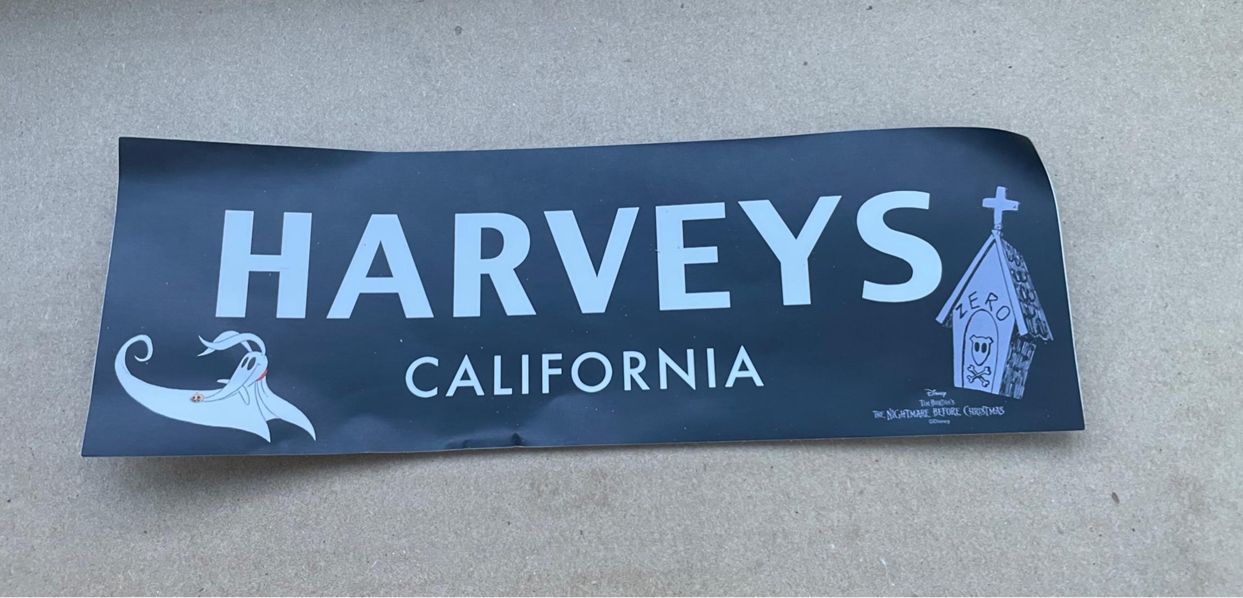 NEW Harveys Seatbelt Bag NBC Bumper Sticker