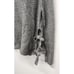UGG Ceanne Gray Chunky Knit Turtleneck Wool Blend Sweater W/Side Bow Detail, Med