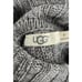 UGG Ceanne Gray Chunky Knit Turtleneck Wool Blend Sweater W/Side Bow Detail, Med