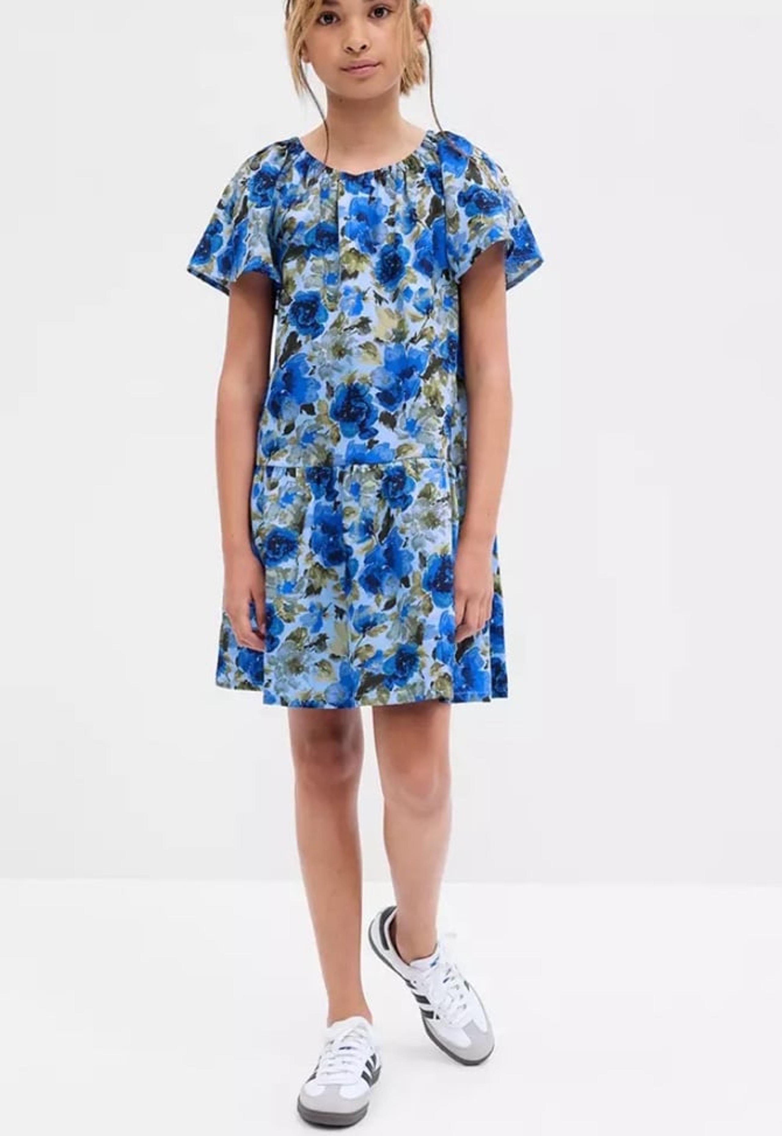 $50 GAP girls soft 100% cotton floral slip on dress