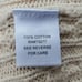 Vintage 90s Cream Cable Knit Cotton Turtleneck Sweater Greek Fisherman Sweater M