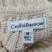 Vintage 90s Cream Cable Knit Cotton Turtleneck Sweater Greek Fisherman Sweater M