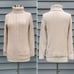 Vintage 90s Cream Cable Knit Cotton Turtleneck Sweater Greek Fisherman Sweater M