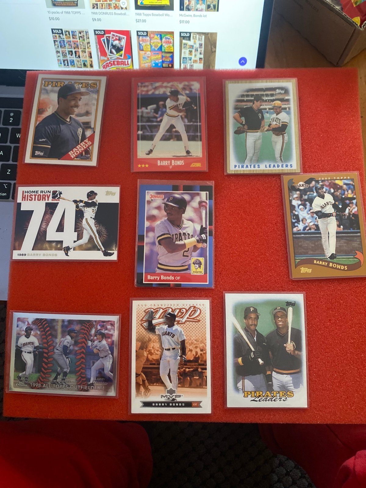 Barry Bonds Card Lot (9)