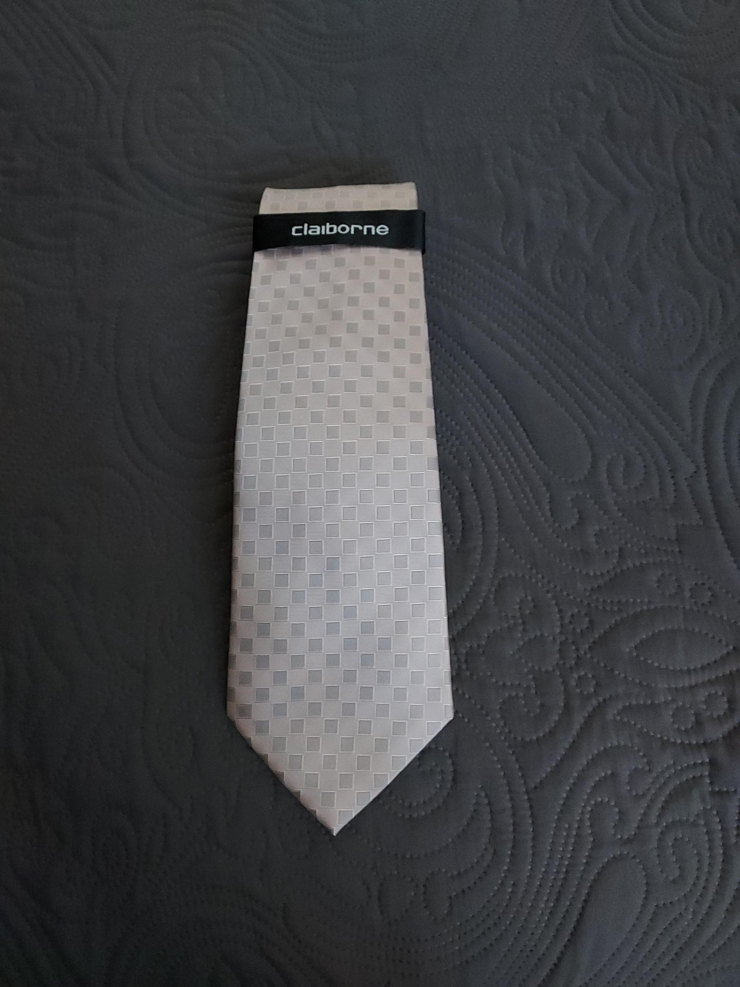 Claiborne Pink/Gray Men's Tie-NEW!