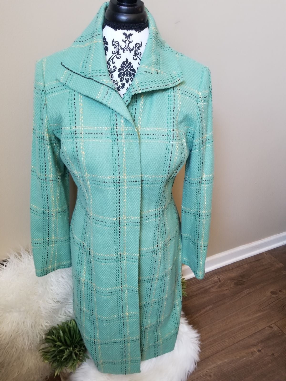 ANNE KLEIN A LINE DRESS PEACOAT