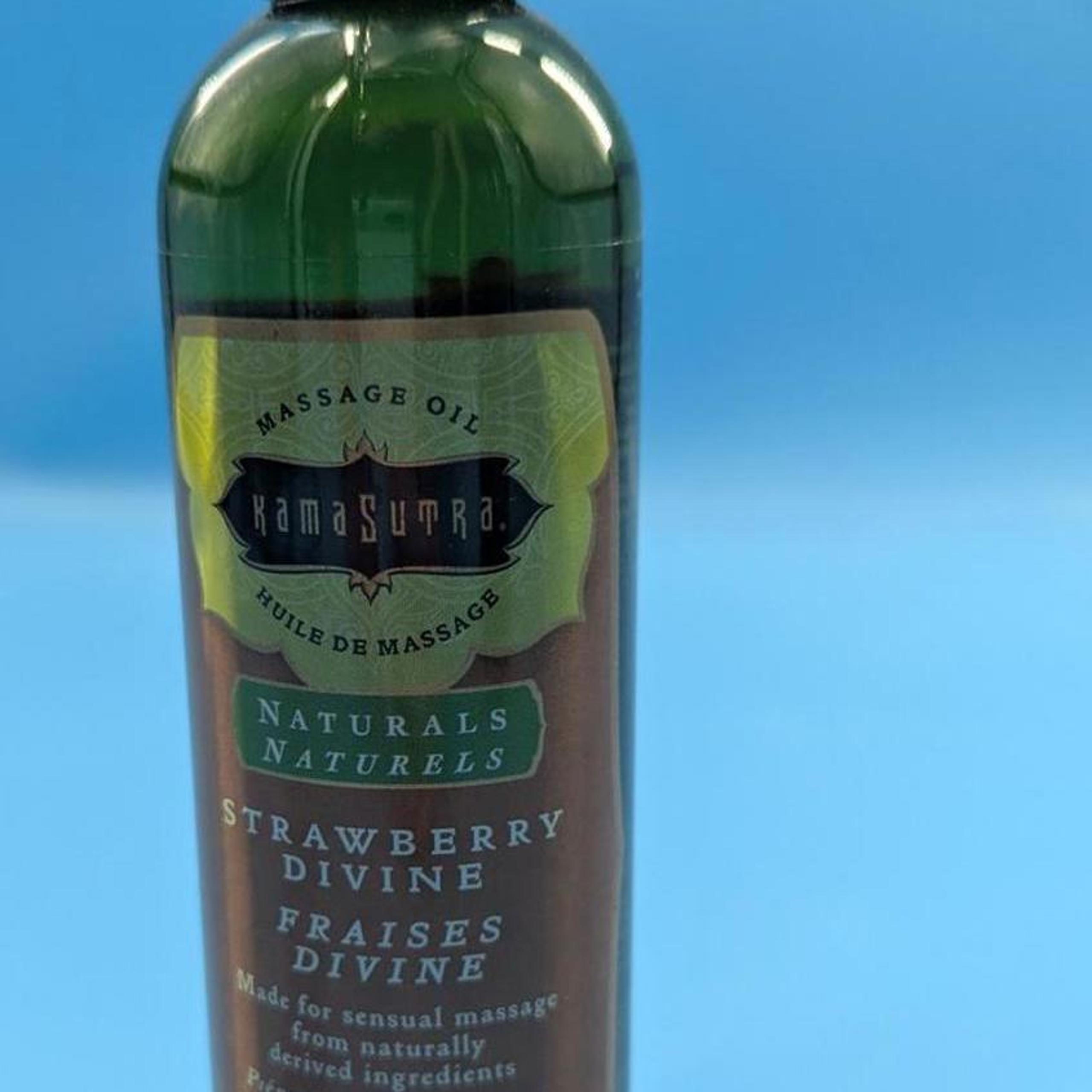 Kama Sutra Naturals Strawberry Divine Massage Oil 8 oz