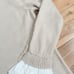 Design History Cashmere Wool Turtleneck Pullover Sweater Beige Fringe Shirt Cuff