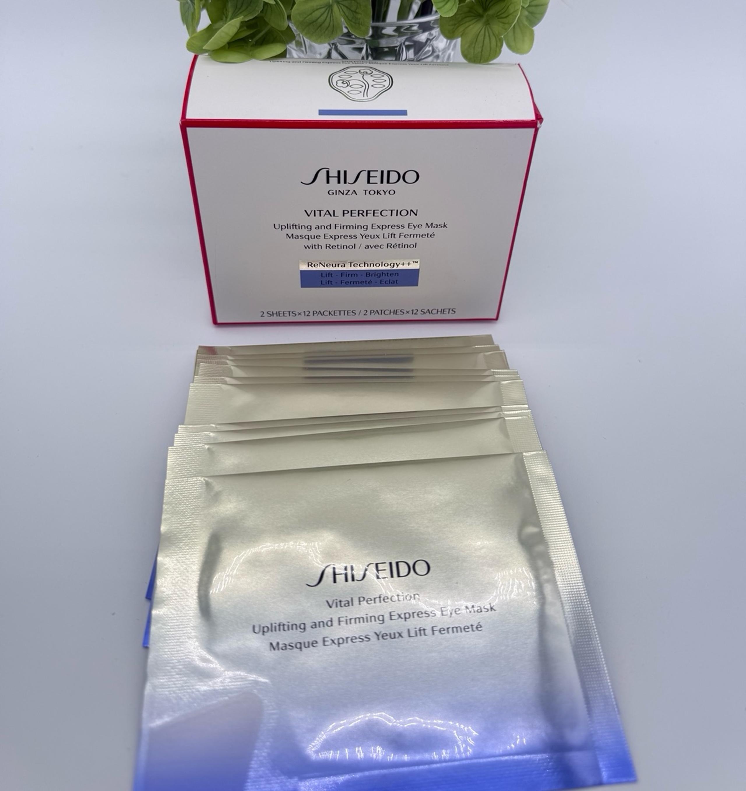 Shiseido Vital Perfection Uplifting and Firming Express Eye Mask 11 Sets of Two
