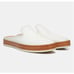 Vince Canella Backless Flat Loafer Slip-On White Leather, Women's 8 M