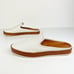 Vince Canella Backless Flat Loafer Slip-On White Leather, Women's 8 M