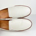 Vince Canella Backless Flat Loafer Slip-On White Leather, Women's 8 M