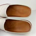 Vince Canella Backless Flat Loafer Slip-On White Leather, Women's 8 M