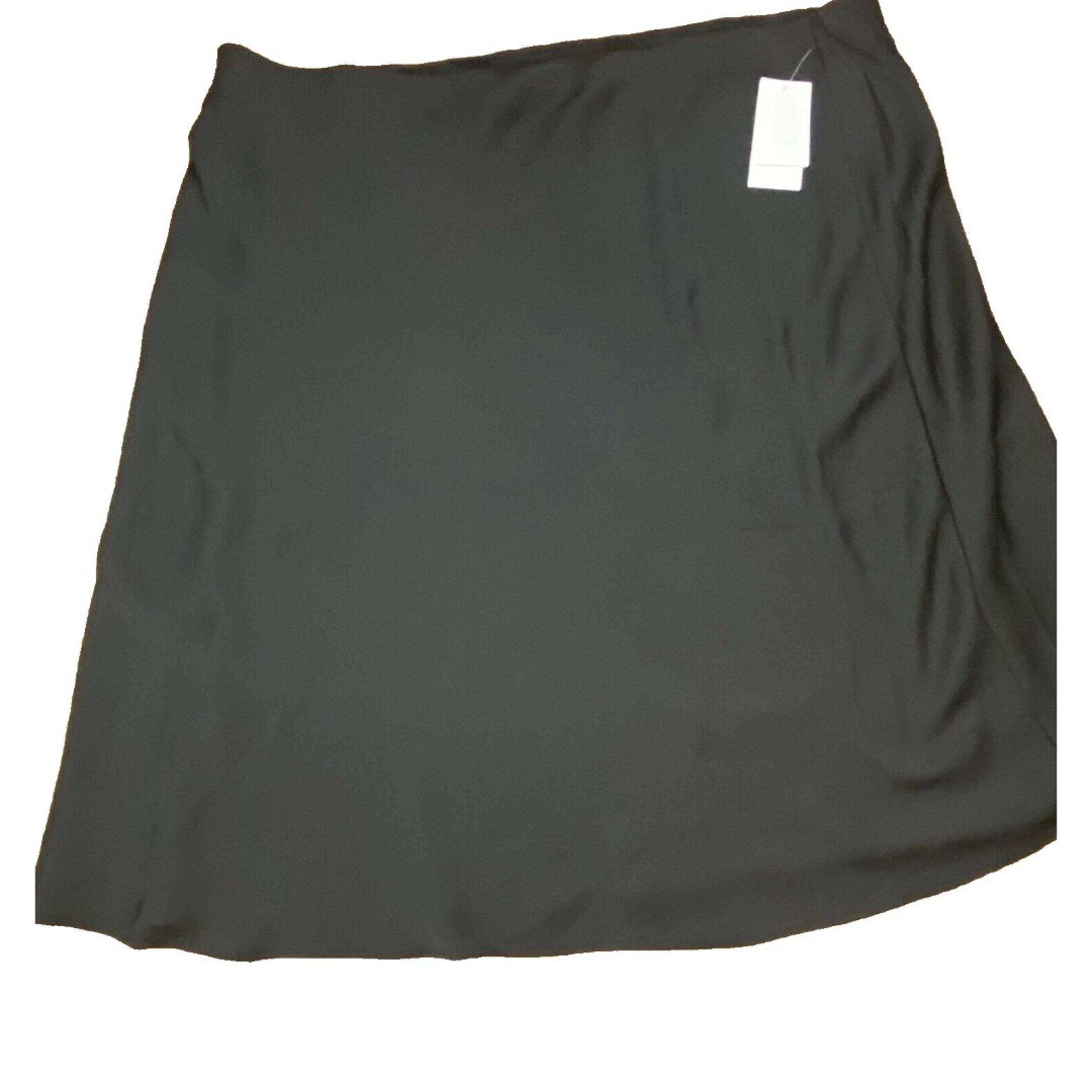 Nordstrom Rack Skirt Essential Circle A-Line Black Lined Midi Size Plus 3 NEW