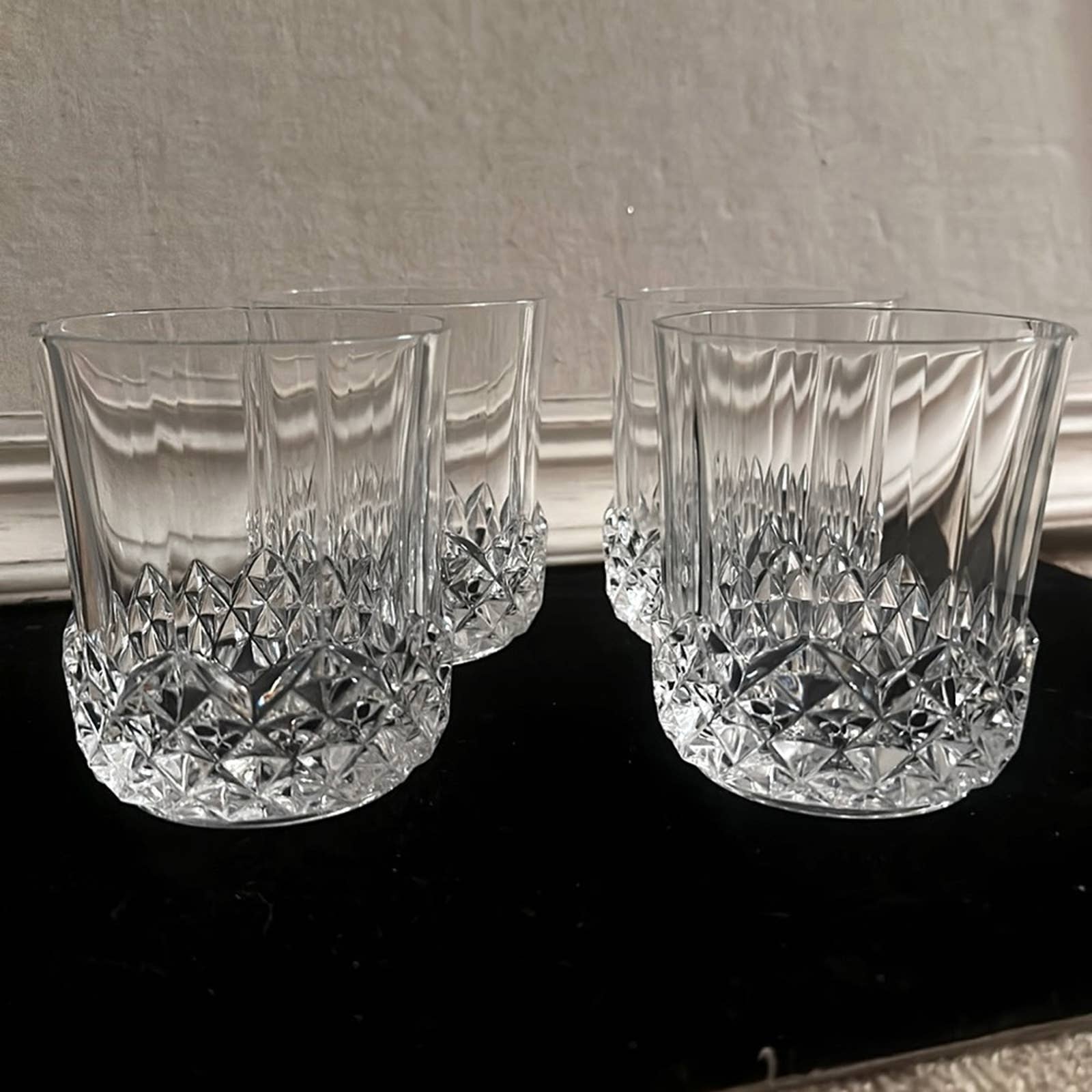 Longchamps by Cristal D'arques Durand tumblers set of 4