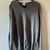 Lacoste V Neck Pullover Sweater Grey Mens Size 7 XXL