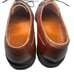 Ferragamo Men's Lace Tie Leather Brown Split Toe Size 9D US Shoes Italy Vintage