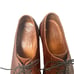 Ferragamo Men's Lace Tie Leather Brown Split Toe Size 9D US Shoes Italy Vintage