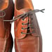 Ferragamo Men's Lace Tie Leather Brown Split Toe Size 9D US Shoes Italy Vintage