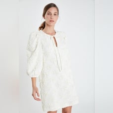 NWT 130 English Factory Ribbon Embroidered Shift Mini Dress Small