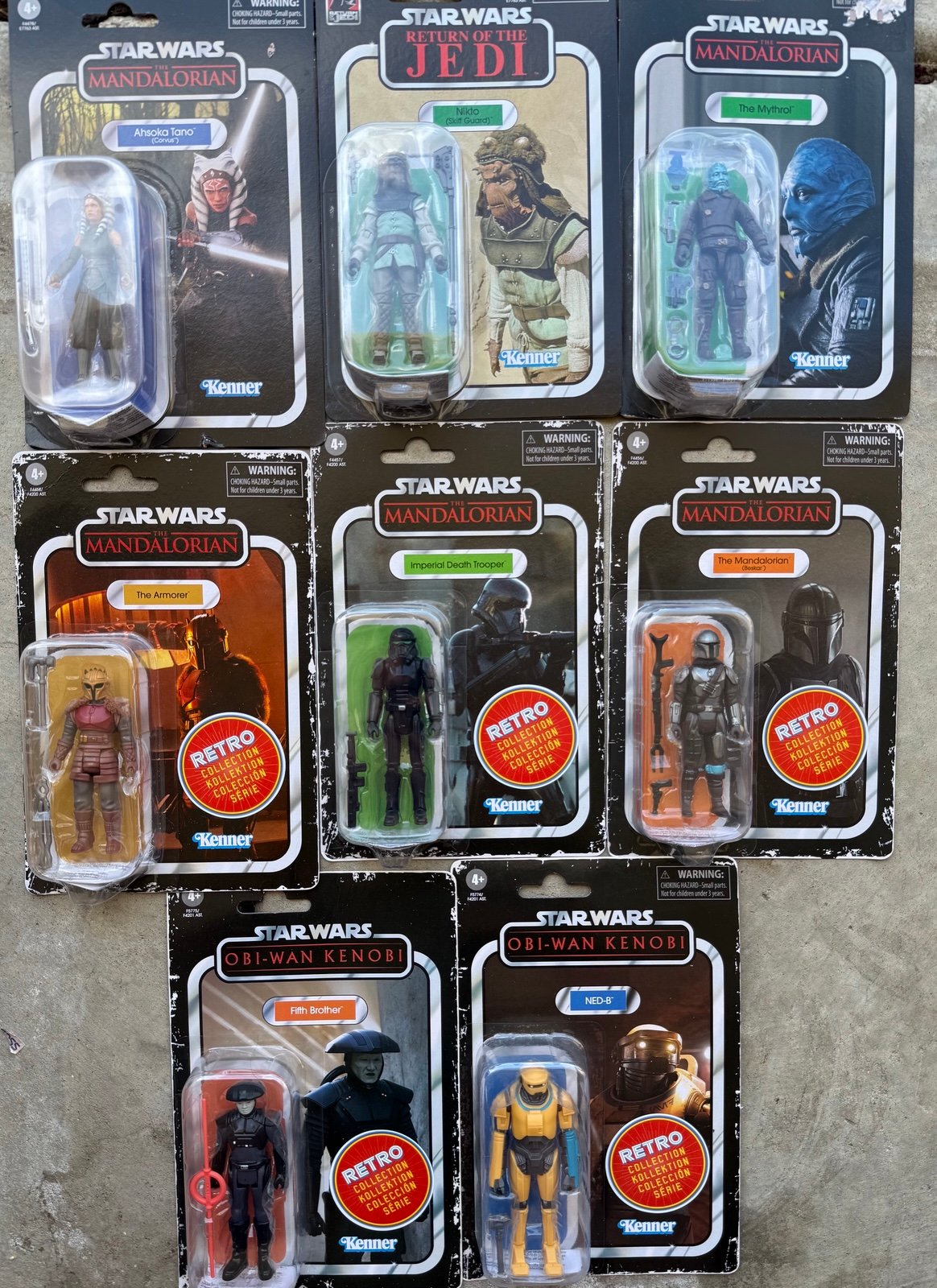 Star Wars retro figures Lot of 11!