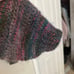 Vintage Handknit Women M Lauren Hansen Wool Blend Wide Sleeve Multicolor Sweater