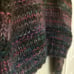 Vintage Handknit Women M Lauren Hansen Wool Blend Wide Sleeve Multicolor Sweater